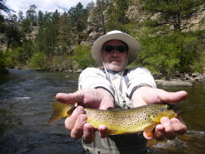 This fish is at least 2 feet long....look, it's 3 times the size of Shane's head!  