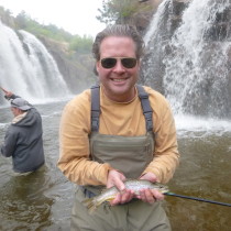 Jim's fish, and Aaron with one on in the background