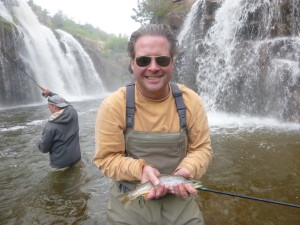 Jim's fish, and Aaron with one on in the background